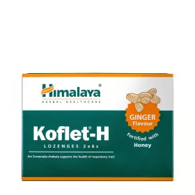   Himalaya Koflet-H - torokcukorka (12 szopogatótabletta, Gyömbér)