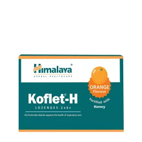   Himalaya Koflet-H - torokcukorka (12 szopogatótabletta, Narancs)