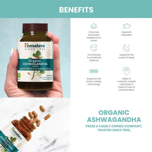 Himalaya Organic Ashwagandha (60 Kapszula)