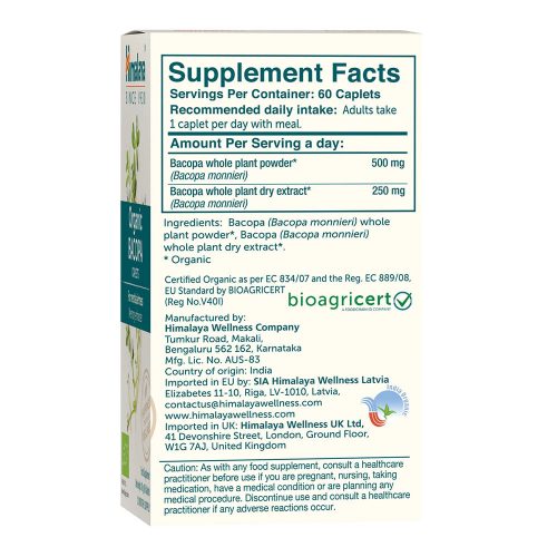 Himalaya Organic Bacopa (60 Kapszula)