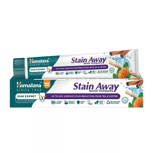 Himalaya Stain Away Folteltávolító és Fogfehérítő Gyógynövényes Fogkrém (75 ml)