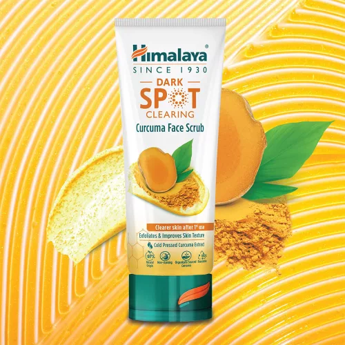 Himalaya Sötét Foltok Elleni Tisztító Arcradír Bio Kurkumával (75 ml)