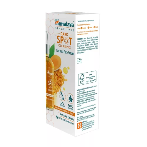 Himalaya Sötét Foltok Elleni Tisztító Arcszérum Bio Kurkumával (30 ml, Kurkuma)