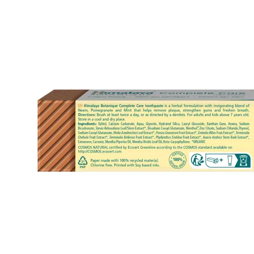 Himalaya Botanique Natúr Teljes Körű Védelmet Biztosító Mentás Fogkrém (75 ml, Menta)