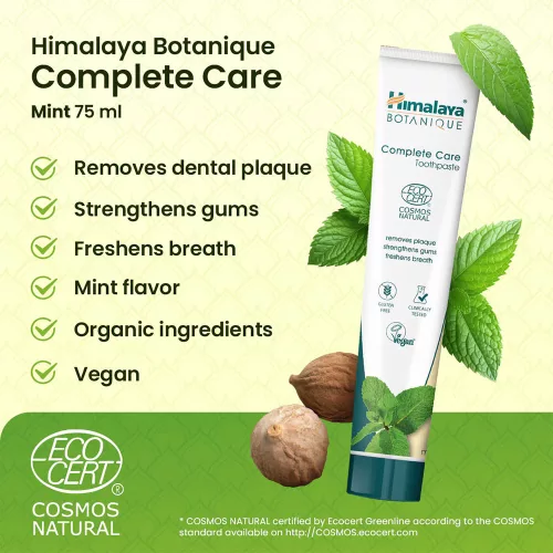 Himalaya Botanique Natúr Teljes Körű Védelmet Biztosító Mentás Fogkrém (75 ml, Menta)