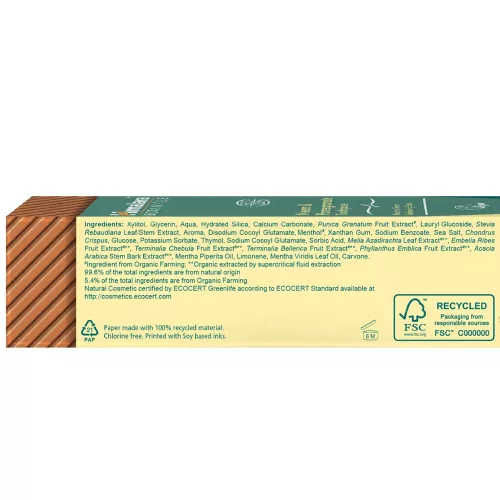 Himalaya Botanique Natúr Fogkrém Nim Növénnyel és Gránátalmával (75 ml, Nim és Gránátalma)