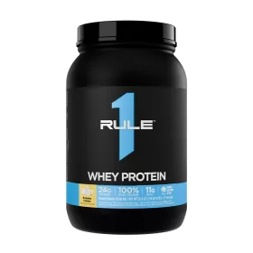   Rule1 Whey Protein - Tejsavófehérje  (878 g, Krémes Banán)