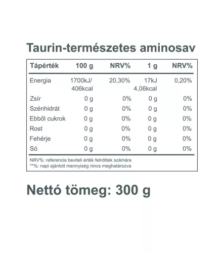 Vitaking Taurin Italpor (Natúr) (300 g)