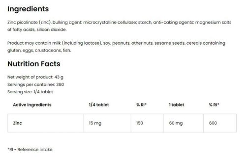OstroVit Zinc 60.000 - Cink (90 Tabletta)