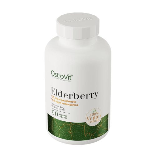 OstroVit Elderberry VEGE - Bodza Kivonat (90 Kapszula)