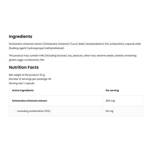 OstroVit Schisandra Chinensis VEGE - Kínai Kúszómagnólia (90 Veg Kapszula)