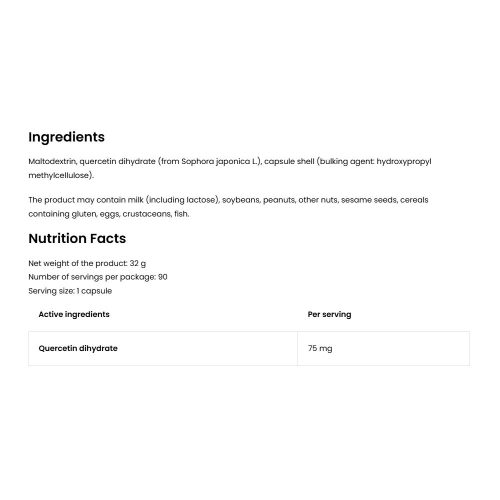 OstroVit Quercetin VEGE - Kvercetin (90 Kapszula)