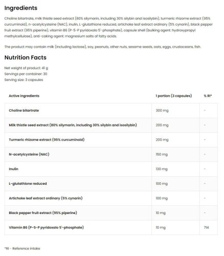 OstroVit Pharma Liver Aid - Máj Regeneráció (90 Kapszula)