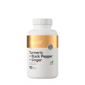   OstroVit Turmeric + Black Pepper + Ginger - Kurkuma+Fekete bors+Gyömbér (90 Tabletta)