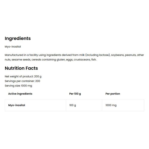 OstroVit  Inositol 200 g Natural - Inozitol por (200 g)