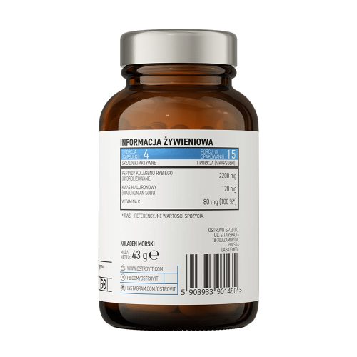 OstroVit Pharma Marine Collagen - Tengeri Hal Kollagén (60 Kapszula)