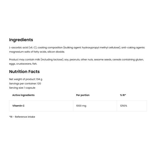 OstroVit C-vitamin 1000 mg (120 Kapszula)