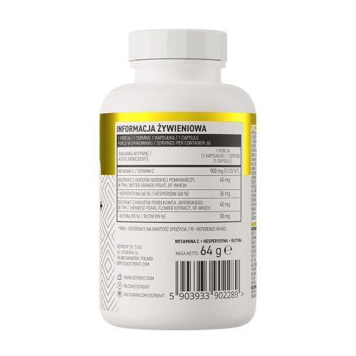 OstroVit Vitamin C + Hesperidin + Rutin (60 Kapszula)