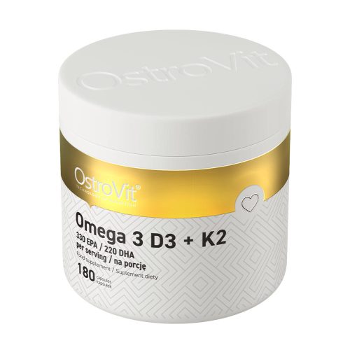 OstroVit Omega 3 D3+K2 (180 Kapszula)