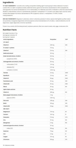 OstroVit VIT&MIN SPORT 2pack - Multivitamin és Ásványianyag Formula (2 x 30 kapszula)