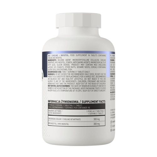 OstroVit Choline + Inositol - Kolin és Inozitol (90 Tabletta)