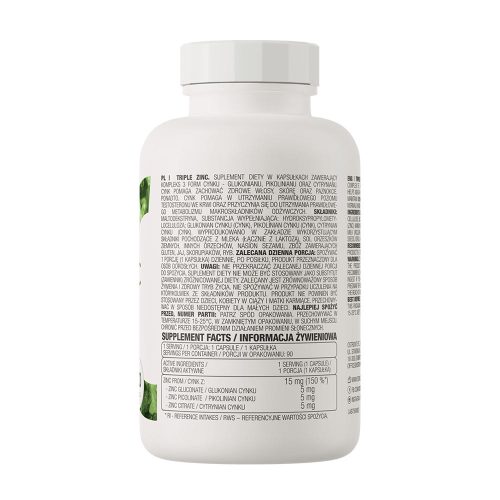 OstroVit Triple Zinc - Cink Komplex (90 Kapszula)
