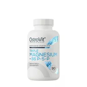   OstroVit Triple Magnesium + B6 P-5-P - Magnézium B6 Vitaminnal (90 Kapszula)