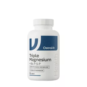   OstroVit Triple Magnesium + B6 P-5-P - Magnézium B6 Vitaminnal (90 Kapszula)