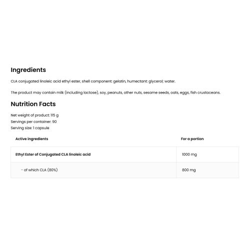 OstroVit CLA 1000 (90 Kapszula)