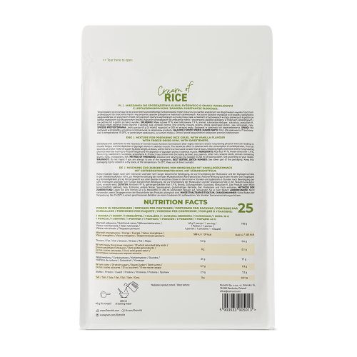 OstroVit Cream of Rice - Desszert (1000 g, Krémes Vanília Kivivel)