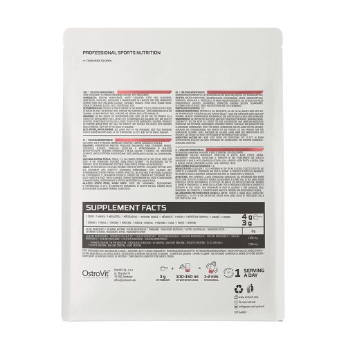 OstroVit Kreatin monohidrát por (300 g, Görögdinnye)