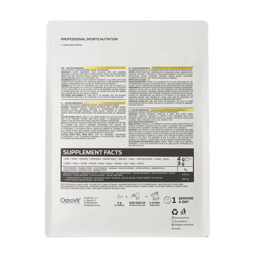 OstroVit Kreatin monohidrát por (300 g, Citrom)