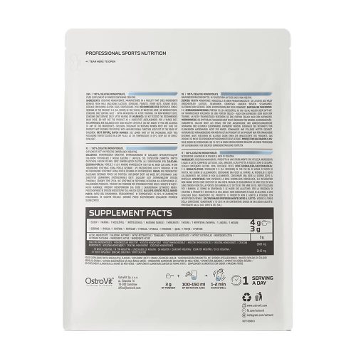 OstroVit Kreatin monohidrát por (300 g, Natúr)