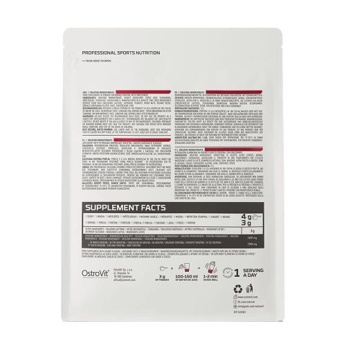 OstroVit Kreatin monohidrát por (300 g, Cseresznye)