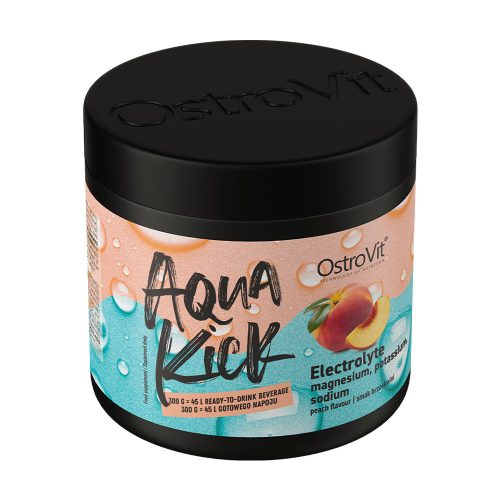OstroVit Aqua Kick - Elektrolit Italpor (300 g, Őszibarack)