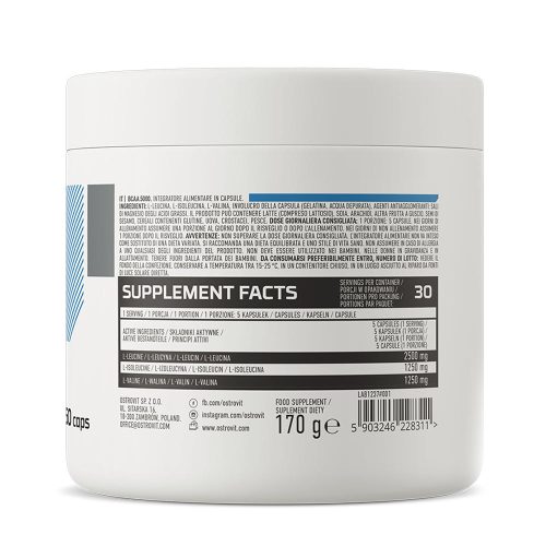 OstroVit BCAA 5000 MG (150 Kapszula)