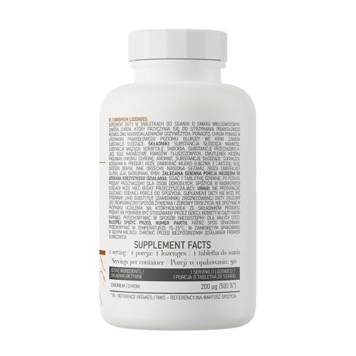 OstroVit Chromium Szopogató Tabletta (90 szopogatótabletta, Multifruit)