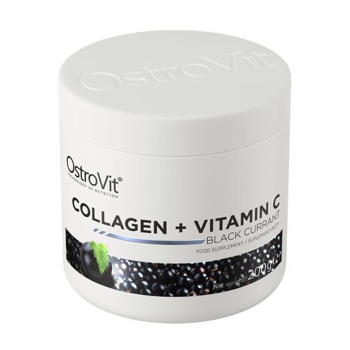OstroVit Kollagén + C-vitamin (200 g, Fekete Ribizli)
