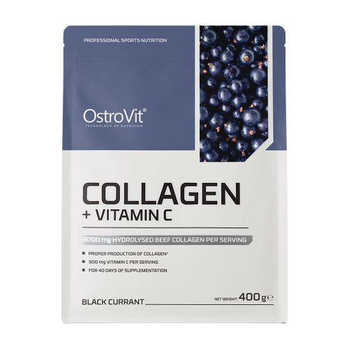 OstroVit Kollagén + C-vitamin (400 g, Fekete Ribizli)