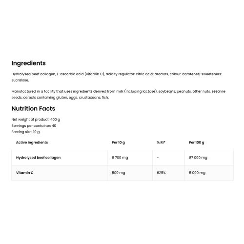 OstroVit Kollagén + C-vitamin (400 g, Ananász)