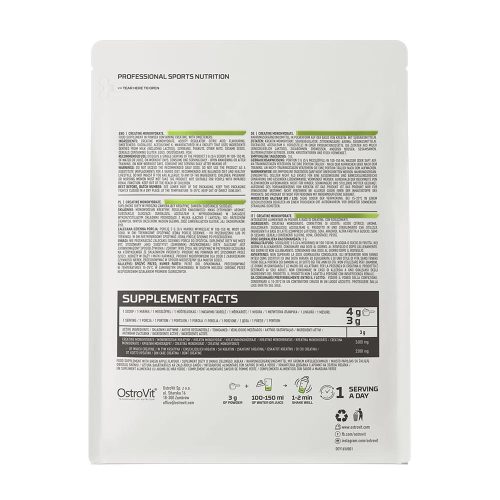 OstroVit Kreatin monohidrát por (500 g, Zöld Alma)