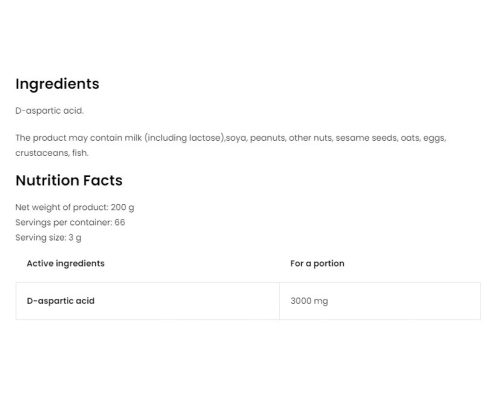 OstroVit DAA Por (200 g, Natúr)