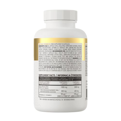 OstroVit DHA + D3-vitamin (60 Kapszula)