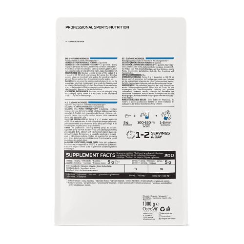 OstroVit Glutamin Por (1000 g, Natúr)