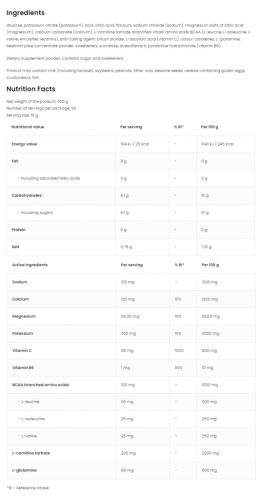 OstroVit Isotonic Por (500 g, Narancs)