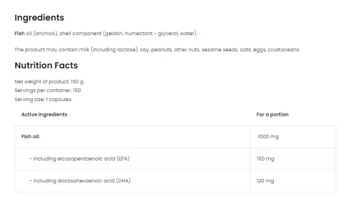 OstroVit Omega-3 Limited Edition (150 Kapszula)