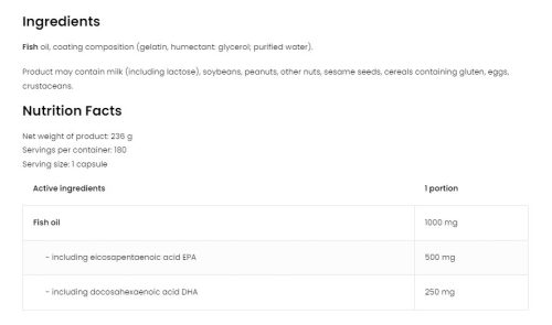 OstroVit Omega 3 Extreme (180 Kapszula)