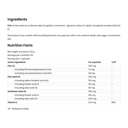 OstroVit Omega 3-6-9 (90 Kapszula)