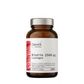   OstroVit Pharma Biotin 2500 mcg (360 Szopogató Tabletta, Eper)