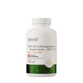   OstroVit KSM-66 Ashwagandha® + Magnesium + B6 P-5-P (90 Veg Kapszula)